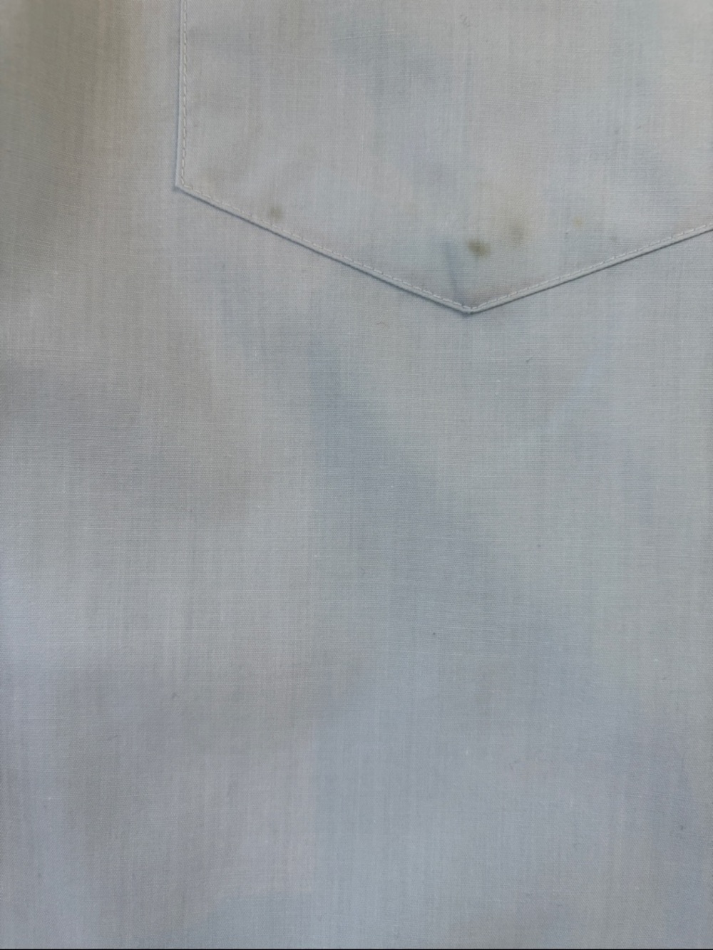 Chute#1 Vintage Light Blue Embroidered Western-Style Men's Button-Down Shirt - Picture 10 of 10